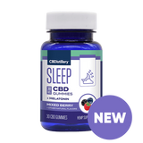 30MG Broad Spectrum CBD Nighttime Gummies + Melatonin - 0% THC - 30 Ct