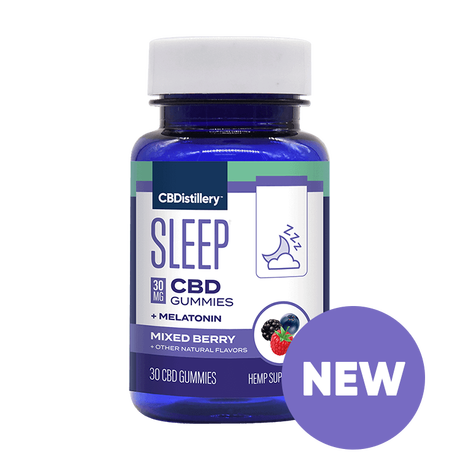 30MG Broad Spectrum CBD Nighttime Gummies + Melatonin - 0% THC - 30 Ct