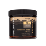 10mg Hemp Extract Infused Gummies - RECOVERY (Ginger) - 60 Counts