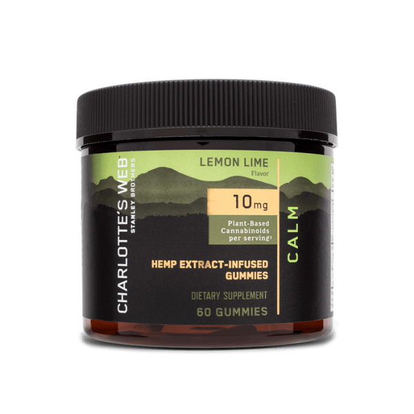 10mg Hemp Extract Infused Gummies - CALM (Lemon Lime) - 60 Counts