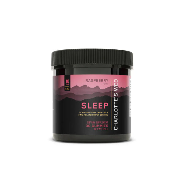 10mg Hemp Extract Infused Gummies - SLEEP (Raspberry) - 30 Count